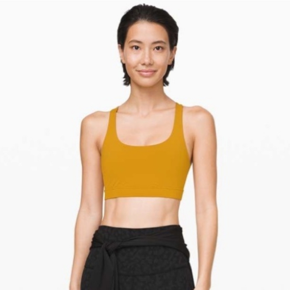 Lululemon Energy Bra Women's Sz 4 Fools Gold like New - Picture 10 of 10